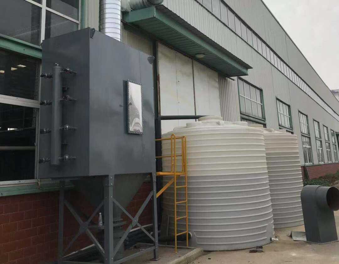 安徽滁州某粉末涂料公司横置式滤筒除尘器 